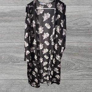 NWOT Long Floral Cardigan